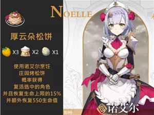 原神诺艾尔特殊料理是什么 诺艾尔特殊食物详情