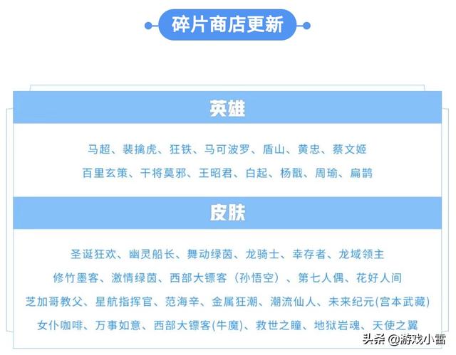 王者荣耀15号更新碎片商店更新，澜下架！新英雄司空震将上线？