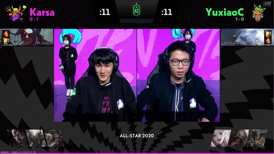 LOL全明星赛：余小C 2:0Karsa斩获LPL单挑赛冠军