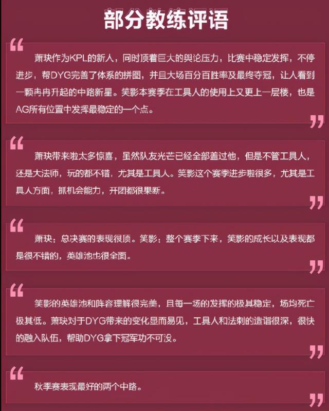 王者荣耀KPL最佳选手，DYG仅易峥未入选，玩家：缺谁谁尴尬