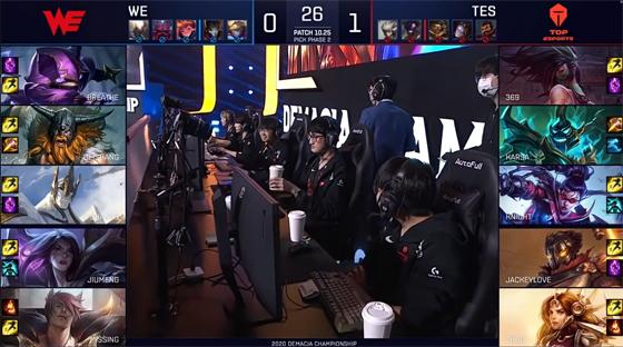 LOL-德杯：TES技高一筹，3-0击败WE拿下德杯冠军
