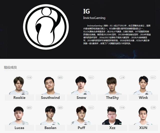 LOL官网俱乐部信息爆料：VG更名RA，iG名单无Ning