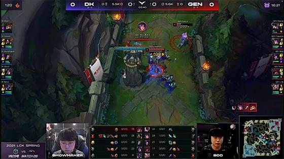 LOL：鏖战52分钟破LCK记录，DK乌迪尔教学逆转GEN