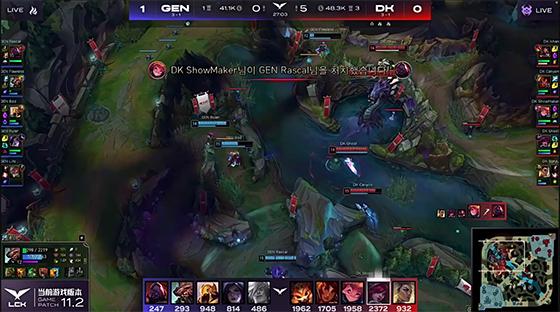 LOL：鏖战52分钟破LCK记录，DK乌迪尔教学逆转GEN
