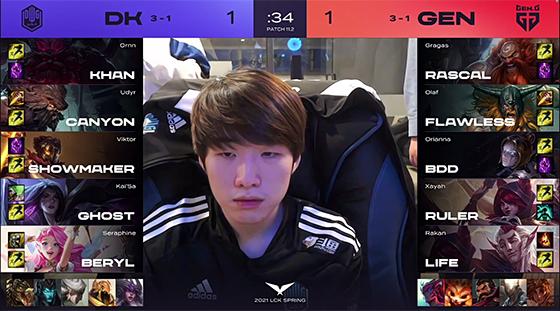 LOL：鏖战52分钟破LCK记录，DK乌迪尔教学逆转GEN