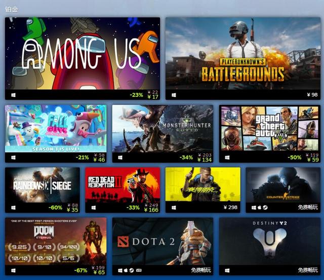 Steam 2020年度最佳榜单揭晓