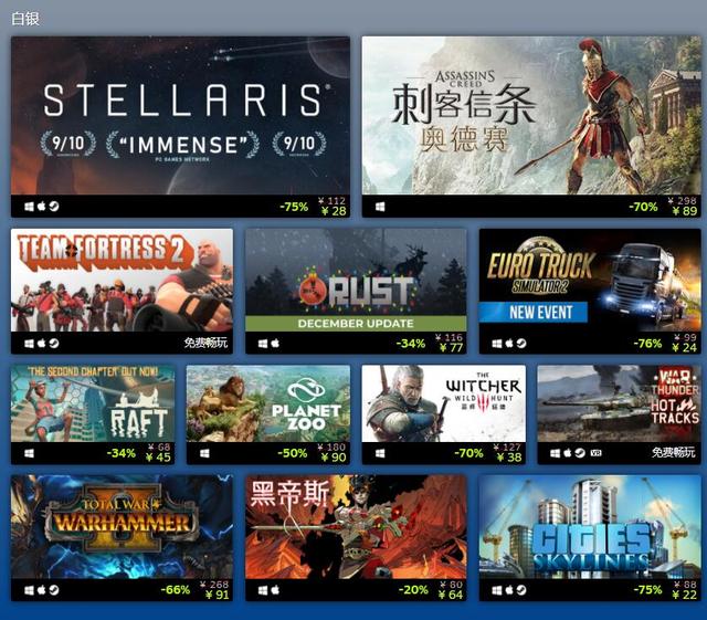Steam 2020年度最佳榜单揭晓