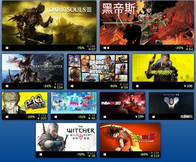 Steam 2020年度最佳榜单揭晓