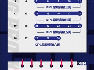2021kpl春季赛赛程表 王者荣耀2021年KPL春季赛赛事日历