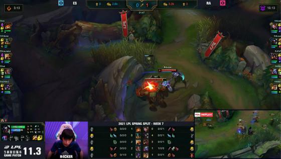 LOL：Fofo飞机超级导弹斩杀逆羽，RA 2-0击败ES
