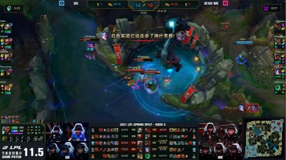 LOL：金克丝爆炸输出统治团战，WE2-0SN锁定季后赛资格