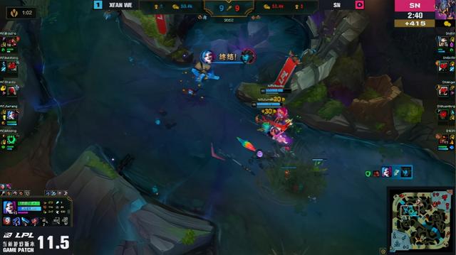 LOL：金克丝爆炸输出统治团战，WE2-0SN锁定季后赛资格
