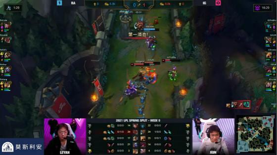 LOL：乐言乌迪尔表现神勇，RA 2:0击败iG豪取九连胜