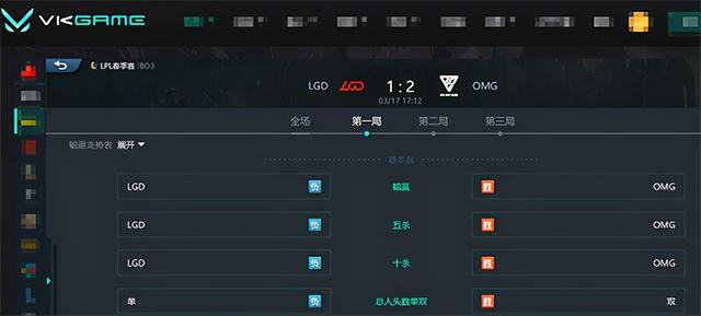 LOL：COLD锤石神级发挥，OMG韧性十足2-1击败LGD