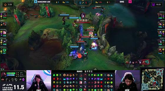 LOL：COLD锤石神级发挥，OMG韧性十足2-1击败LGD