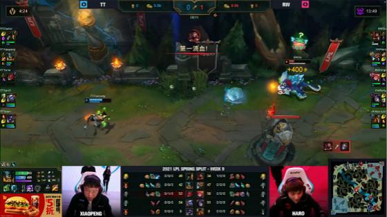 LOL：TT小炮体系中期团战发力，2:0送RW十三连败