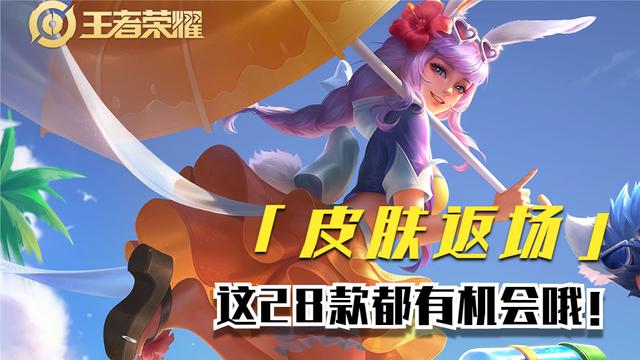 盘点王者荣耀还没终返的28款限定皮肤，你在等待哪个皮肤呢？