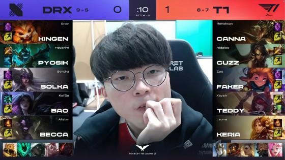 LOL：Faker佐伊秀翻全场，T1状态回暖2-0击败DRX
