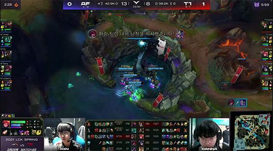 LOL：Faker维克托输出拉满，T1逆风翻盘2-1复仇AF