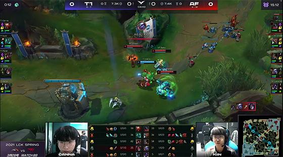 LOL：Faker维克托输出拉满，T1逆风翻盘2-1复仇AF