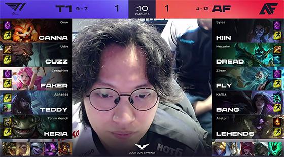 LOL：Faker维克托输出拉满，T1逆风翻盘2-1复仇AF