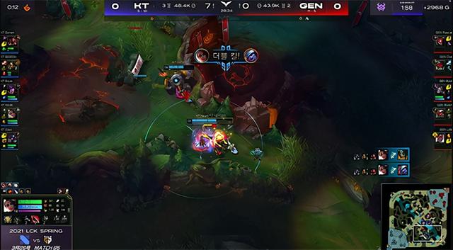 LOL：Ruler金克丝三杀梦幻起飞，GEN 2:1击败KT