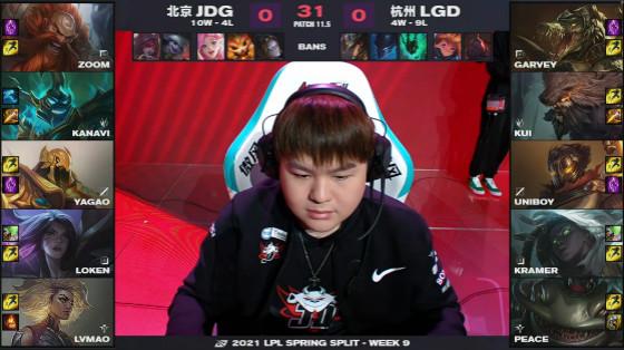 LOL：JDG上野强拆翻盘，LGD0-2不敌JDG无缘季后赛