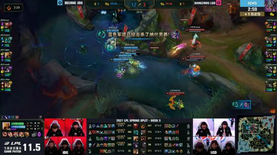 LOL：JDG上野强拆翻盘，LGD0-2不敌JDG无缘季后赛