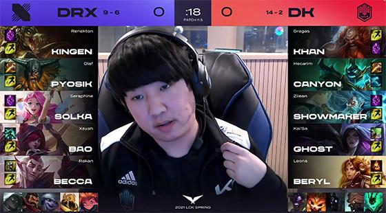 LOL：ShowMaker时光出奇制胜，DK2-0横扫DRX