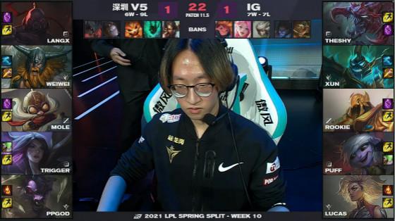 LOL：Puff小炮砍下五杀，iG 2-1击败V5冲进季后赛