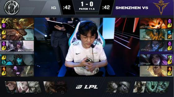 LOL：Puff小炮砍下五杀，iG 2-1击败V5冲进季后赛