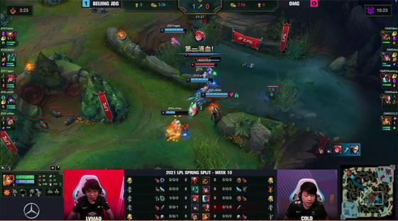LOL：JDG 2-0击败OMG，六连胜完美收官常规赛
