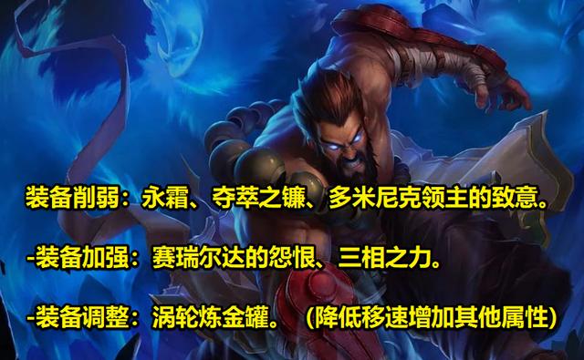 LOL公布新版本改动，大量热门英雄挨刀，RNG“史诗级”削弱