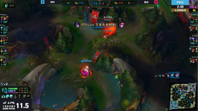 LOL：小天重回首发表现惊艳，FPX全程压制2-0轻取BLG