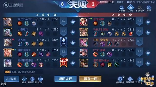 王者荣耀萧玦巅峰赛，七分钟投降谎称手滑，对比其他道歉太敷衍