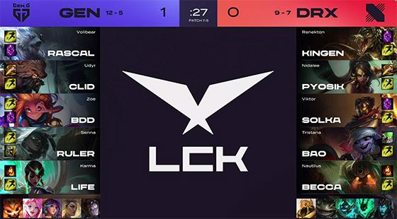 LOL：Bdd佐伊抢到大龙，GEN2-0DRX三连胜圆满收官