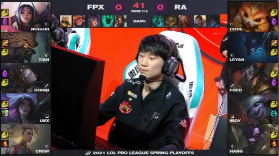 LOL：Doinb克烈再现经典绕后，FPX 3-1击败RA