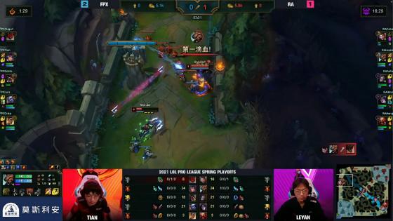 LOL：Doinb克烈再现经典绕后，FPX 3-1击败RA