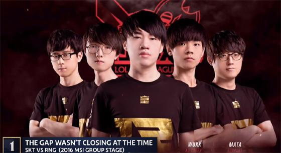 LOL-MSI：外媒评选历届MSI最精彩比赛，2016年RNG vs SKT排名第一