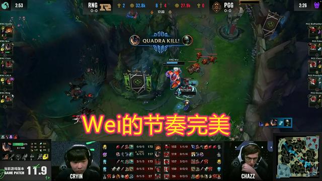 RNG开门红仅耗时24分钟！Wei兰博火烤PGG获新称号