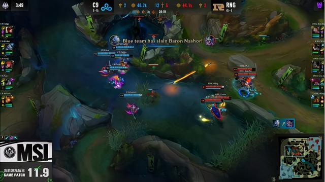 LOL-MSI：中野辅惨遭压制，RNG不敌C9苦吞MSI第二败