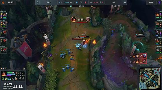LOL-LPL：Lwx伊泽瑞尔天秀大招千里狙杀水泉瑞兹，FPX 2-1击败UP