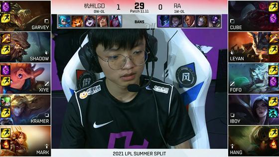 LOL-LPL：Fofo佛耶戈连跳收割带队翻盘，RA让一追二2-1战胜LGD