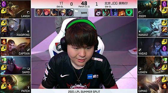 LOL-LPL：Kanavi超神兰博叠满“杀人书”，JDG节奏窒息2-0轻取TT
