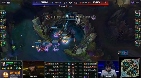 LOL-LCK：Bdd阿卡丽飞雷神一突四单杀纳尔，GEN让一追二击败DRX
