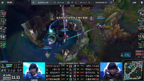 LOL-LPL：Tarzan兰博“通天代”杀穿野区，LNG“人机局”横扫V5