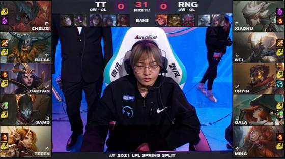LOL：“TOP虎”首秀大成功，RNG 2-0横扫TT获胜