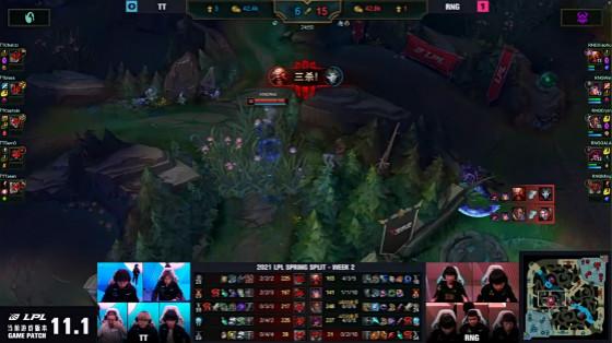 LOL：“TOP虎”首秀大成功，RNG 2-0横扫TT获胜