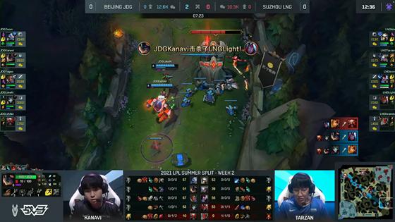 LOL-LPL：Ale阿卡丽极限操作两次单杀Zoom，LNG 2-1击败JDG