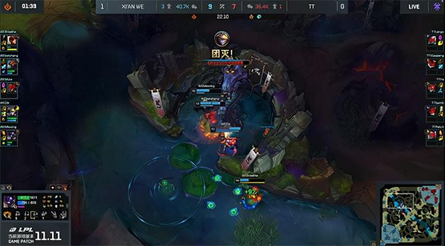 LOL-LPL：Langx两局惨遭“军训”对线崩盘，WE稳扎稳打2-0战胜TT